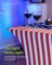 4th of July Table Cloths – 2 Pack USA 250th Anniversary Spandex Fitted Stretch Table Covers, 6ft Rectangle American Flag Tablecloths for Independence Day Party